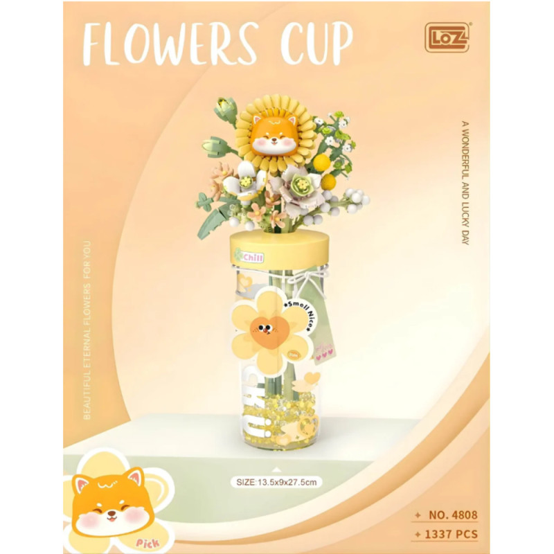 Mini Block - Verre à Fleurs Jaune (Flower Cup Yellow 4808)