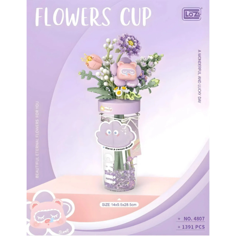 Mini Block - Verre à Fleurs Violet (Flower Cup Purple 4807)