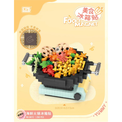 Mini Block - Magnet Fondue de Fruits de Mer (Seafood Hot Pot 8872)