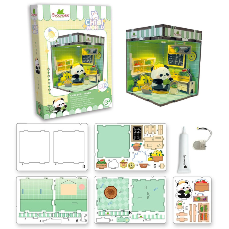 Scene Miniature - Chibi Box Panda