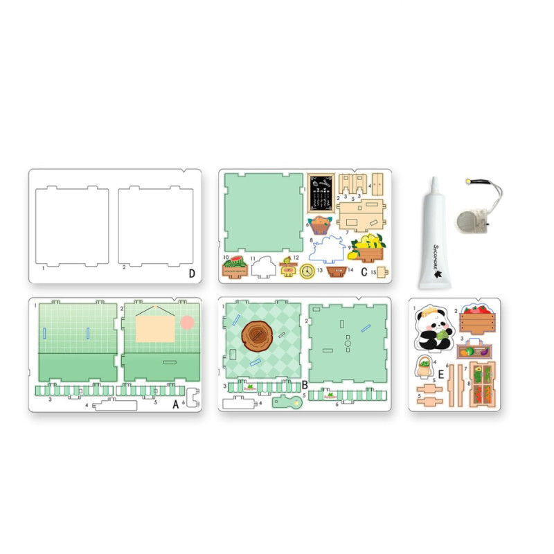 Scene Miniature - Chibi Box Panda