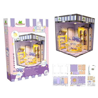 Scene Miniature - Chibi Box Chat (Cat)
