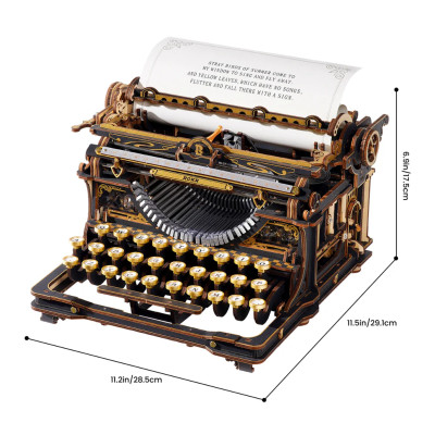 ROKR Machine à Ecrire (Mechanical Typewriter)