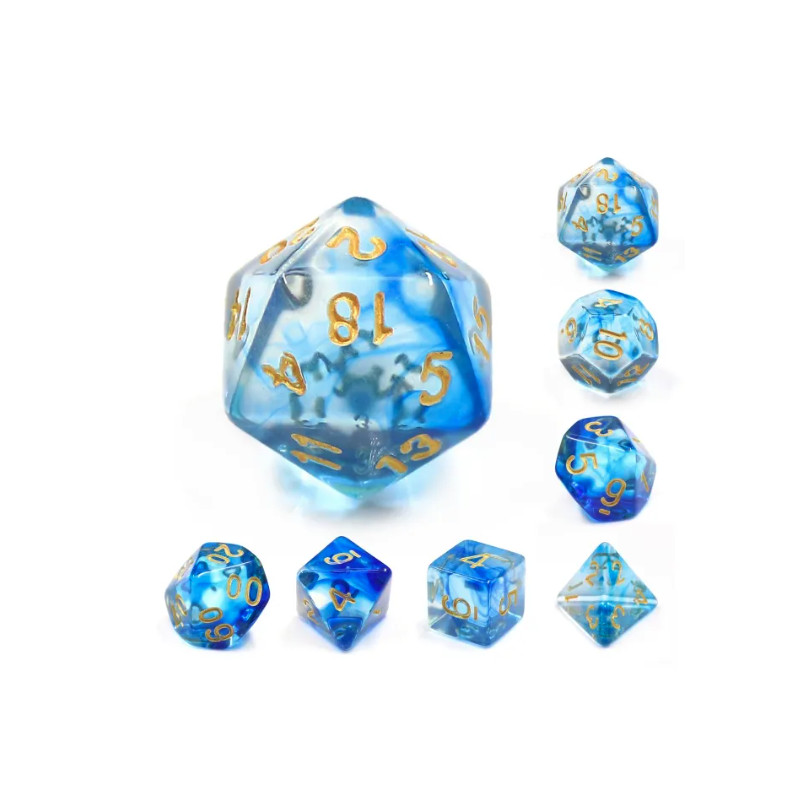 Dé Set de 7 Dés Originaux - Under the Sea