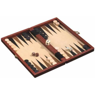 Backgammon en Bois Brun 28x15cm Hot Games