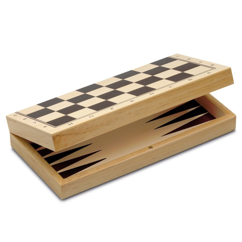 Echecs Coffret 3 en 1 - Echecs Dames et Backgammon Pliable Cayro