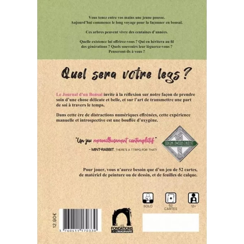 Le Journal du Bonsaï - Jeu de Rôle Solo