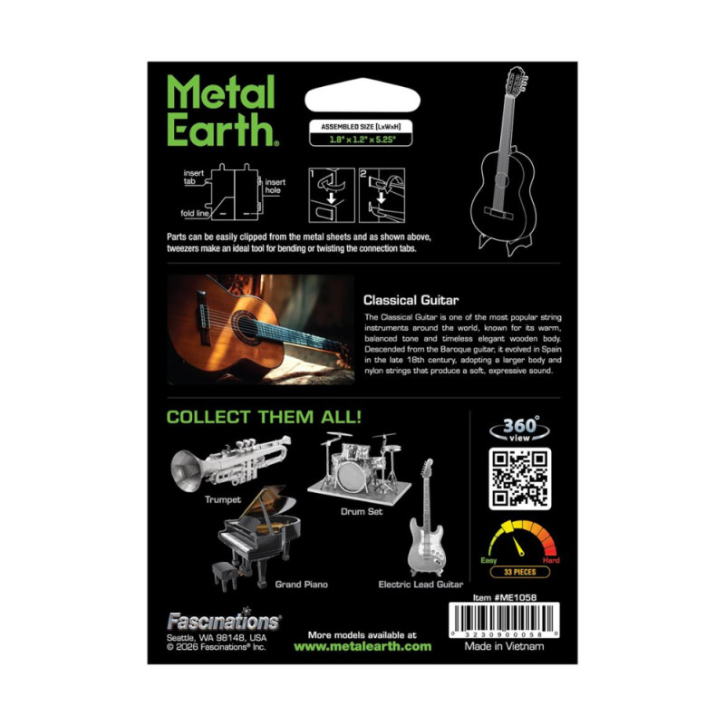 Metal Earth Guitare Classique