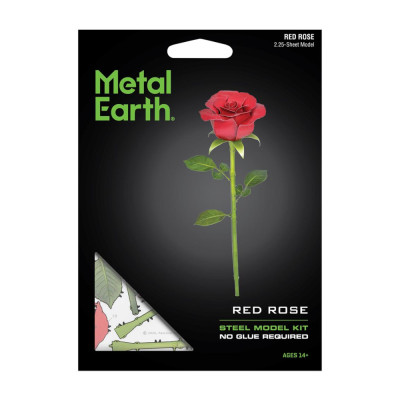 Metal Earth Rose Rouge