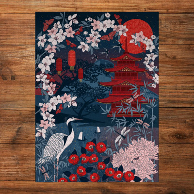 Puzzle Gibsons - Sakura Heights 1000 pièces