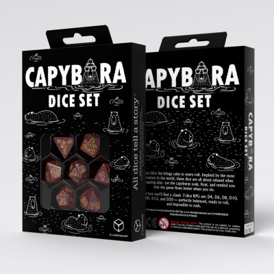 De Set de 7 Dés Originaux - Capybara - Chillo