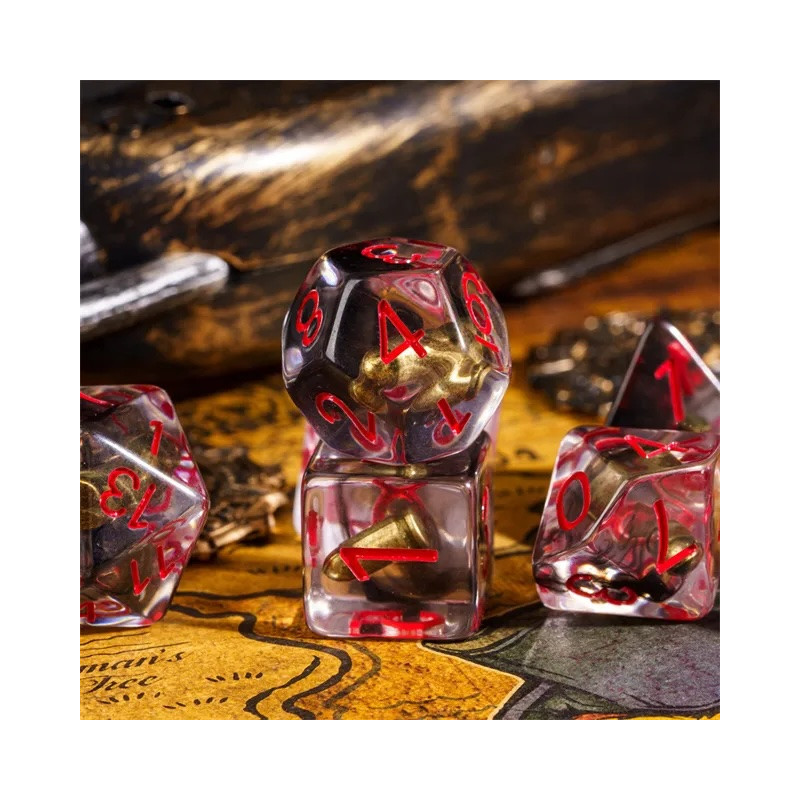 Dé Set de 7 Dés - Résine Gamme Insert Projectile