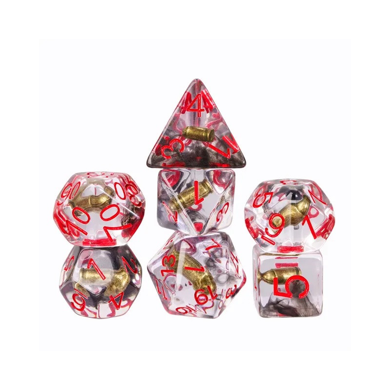 Dé Set de 7 Dés - Résine Gamme Insert Projectile