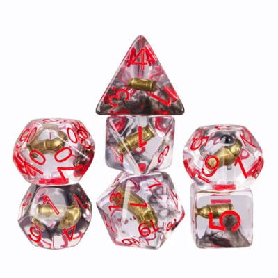 Dé Set de 7 Dés - Résine Gamme Insert Projectile