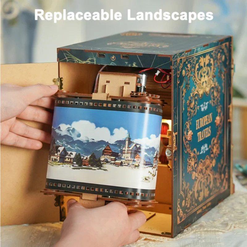 Book Nook - European Travels (Serre-Livre)