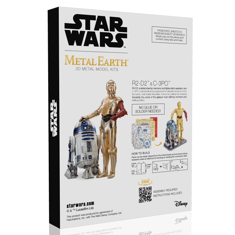 Metal Earth Coffret Star Wars R2-D2 & C-3PO
