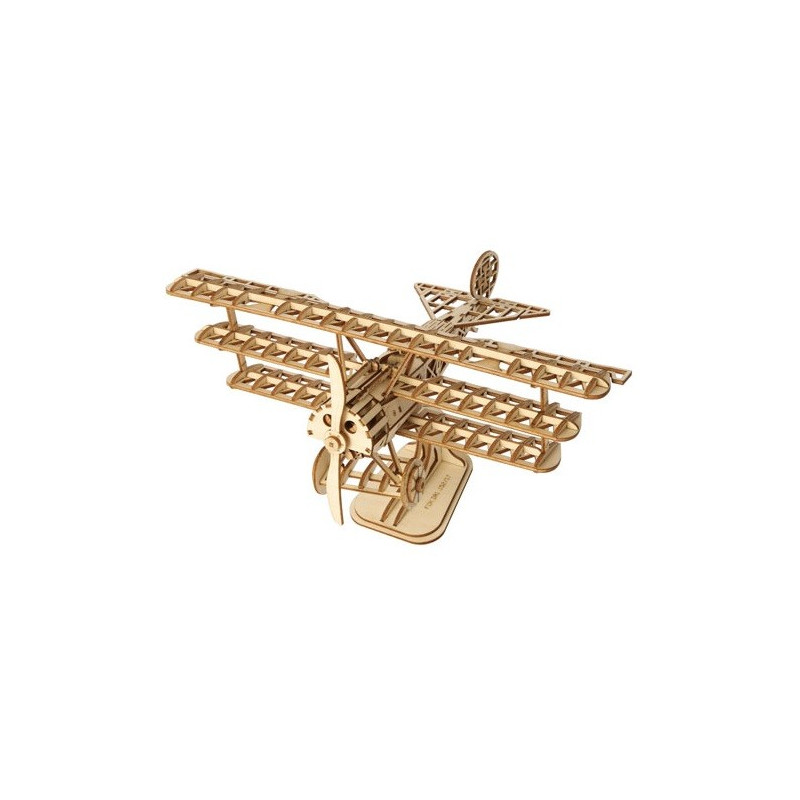 Robotime - Avion Triplan